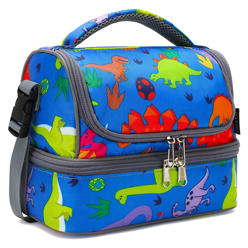 Kids Double Decker Cooler Insulated Lunch Bag